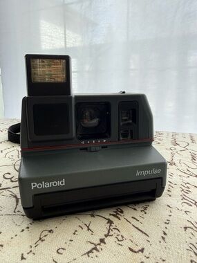 Polaroid Impulse Instant Camera - Gray with Red Stripe